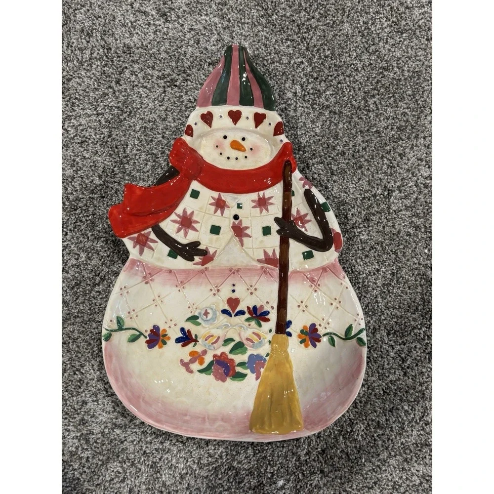 JIM SHORE WINTER FOLK CERAMIC 18